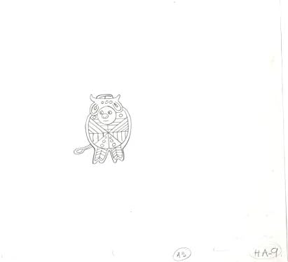 Watership Down Opening Fable 1978 Production Animation Cel Drawing with LJE Seal and COA 16-20