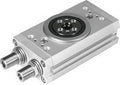 FESTO DRRD-20-180-FH-PA 1395606, 180 MM STROKE, 20 MM BORE, 3-8 BAR, 45 DEGREE CUSHIONING ANGLE, DOUBLE ACTING, DRRD SERIES, M5 CONNECTION, PNEUMATIC ACTUATOR, RACK AND PINION DESIGN STRUCTURE, SEMI-R