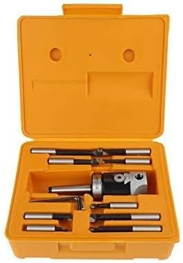 1set F1 Head MT2 MT3 MT4 C20 C25 BT30 BT40 NT30 NT40 R8 M10 M12 M16 + F1 2 Inch 50 Head Tool 12mm Boring Bar Boring Tool(Boring Rod,R8(M12)-F1-12)