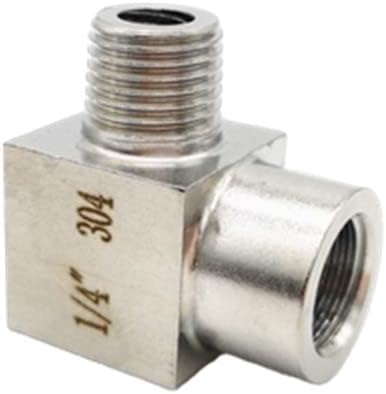 Hose Adapter,Tap Connector,1/8' 1/4' 3/8' 1/2' 3/4' 1' BSP 304 Stainless Steel Elbow High Pressure Resistant Pipe Fitting Connector-Male to Male,1'(1,Male to Male)