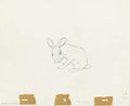 Watership Down Fiver KEY 1978 Production Animation Cel Drawing with LJE Seal and COA 23-7