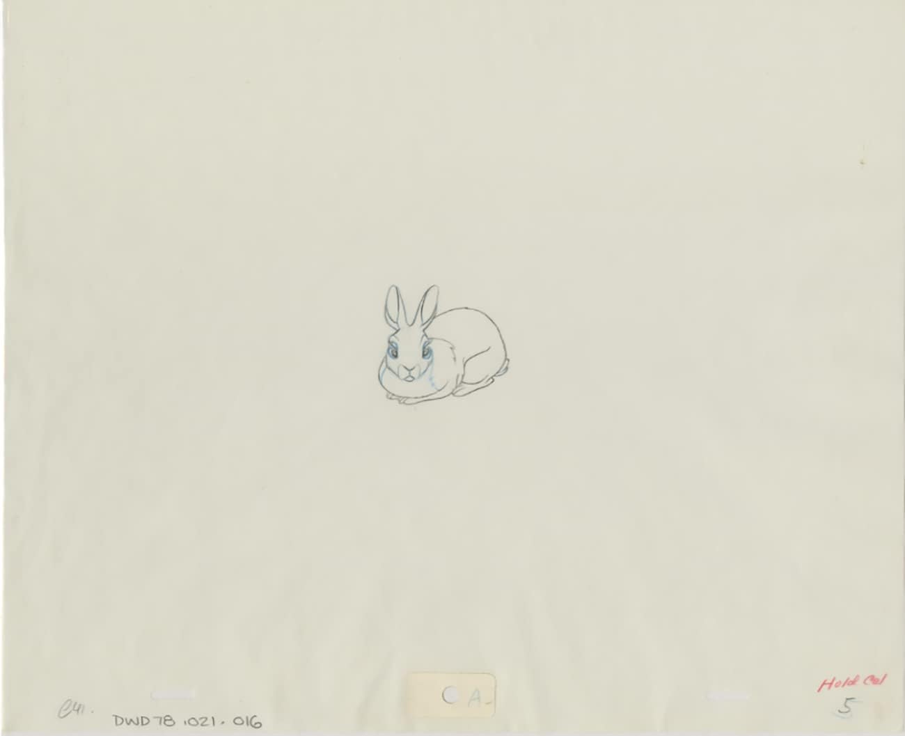 Watership Down 1978 Production Animation Cel Drawing with Linda Jones Enterprise Certificate of Authenticity 021-016