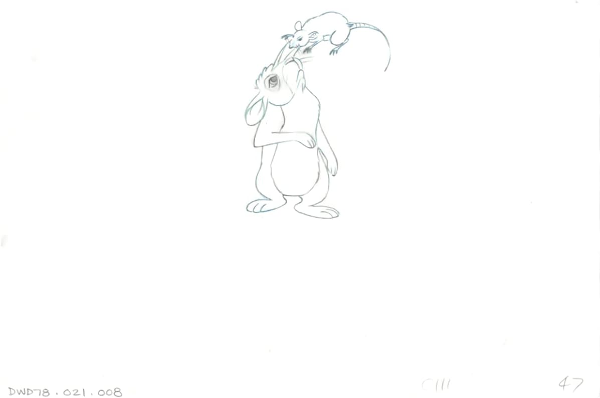 Watership Down 1978 Production Animation Cel Drawing with Linda Jones Enterprise Certificate of Authenticity 021-008
