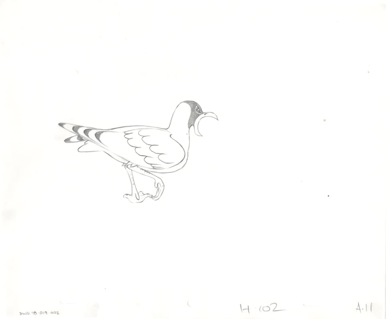 Watership Down 1978 Production Animation Cel Drawing with Linda Jones Enterprise Seal and Certificate of Authenticity 19-002