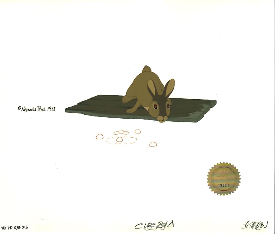 Watership Down 1978 Production Animation Cel of Blackberry with LJE Seal and COA 028-13