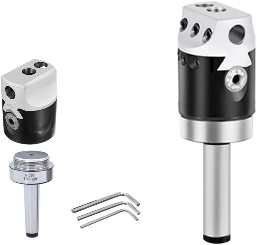 1set MT2 MT3 MT4 Tool Holder + F1 Boring Head 50 75 100 Boring Bar 12mm 18mm 25mm Adjustable Boring Head Milling Machine Tool(MT2(M10)-F1-12)