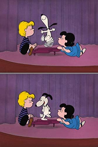 PEANUTS Diptych Snoopy's Happy Dance Limited Edition of 150 Animation Cel Signed by Bill Melendez mlc08