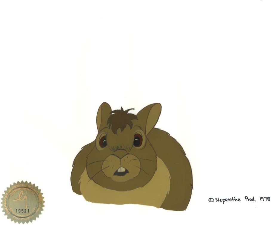 Watership Down Bigwig 1978 Production Animation Cel with Linda Jones Seal and Coa 08-3