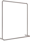 Garment Rack Heavy Duty Clothes Rail With U-shaped Base, Silver Stainless Steel Clothing Rack For Hanging And Displaying Clothes, Single Rod Coat Rack For Bedrooms And Boutiques(Size:80X40X130CM)