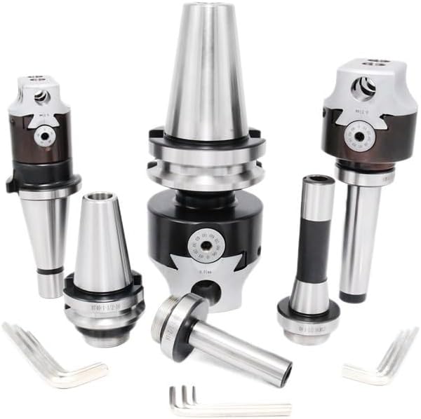 1set 2' 50mm Boring Head+1pcs Morse Holder+9pcs 12mm Boring Bar for CNC Lathe Bored Boring Tool Set(MT2-(F1 50)-9pcs)