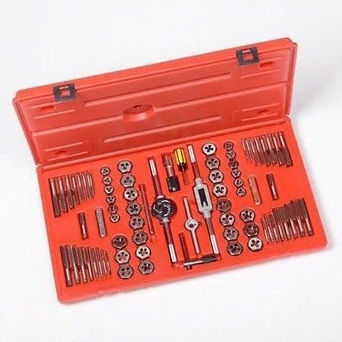 ARC-POWER for 76PC Metric and SAE Steel Tap & Die Pipe Rod Threading Threader Tool Set