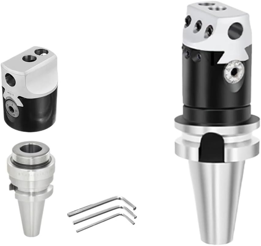 1set BT30 BT40 Tool Holder F1 Boring Head 50 75 100 Boring Bar 12mm 18mm 25mm Adjustable Boring Head CNC Milling Machine Tool(BT30-F1-12 (2 Inch))