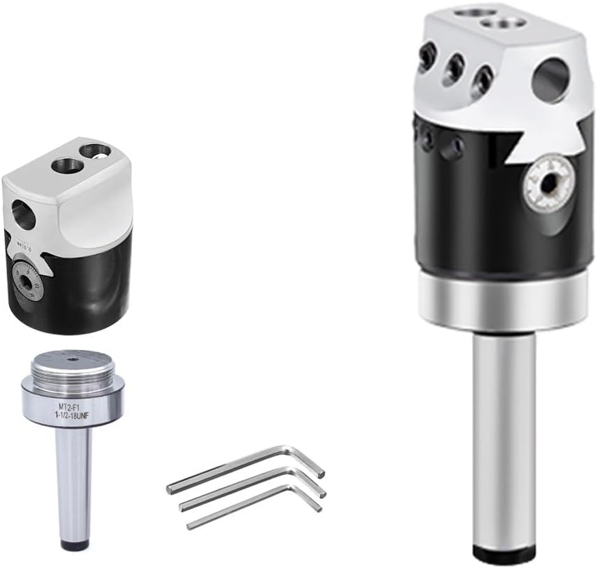 1set MT2 MT3 MT4 Tool Holder + F1 Boring Head 50 75 100 Boring Bar 12mm 18mm 25mm Adjustable Boring Head Milling Machine Tool(MT2(M10)-F1-12)