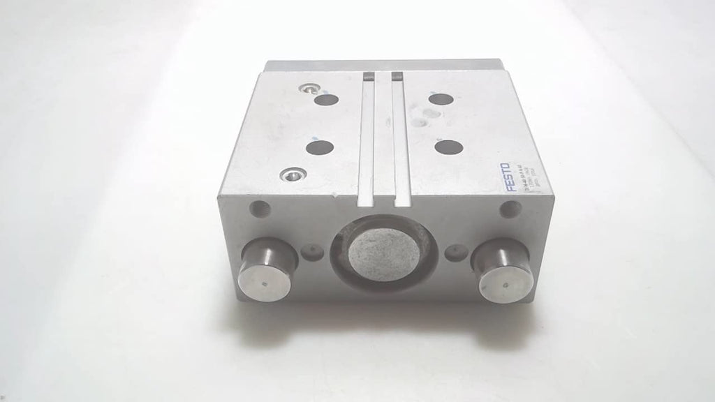 FESTO DFM-40-50-P-A-GF (170865), 0.8 M/S MAX. SPEED, 1.5-10 BAR, 40 MM BORE, 50 MM STROKE, DFM SERIES, DOUBLE-ACTING, ELASTIC CUSHIONING RINGS/PADS AT BOTH ENDS, G1/8 PNEUMATIC CONNECTION, GUIDED DRIV