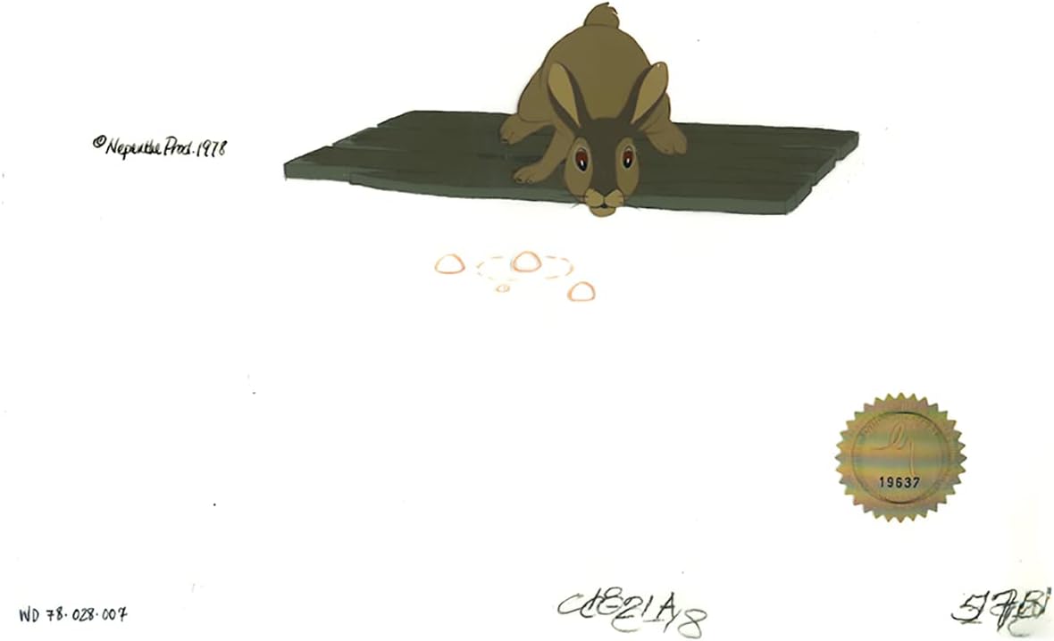 Watership Down 1978 Production Animation Cel of Blackberry with LJE Seal and COA 028-7