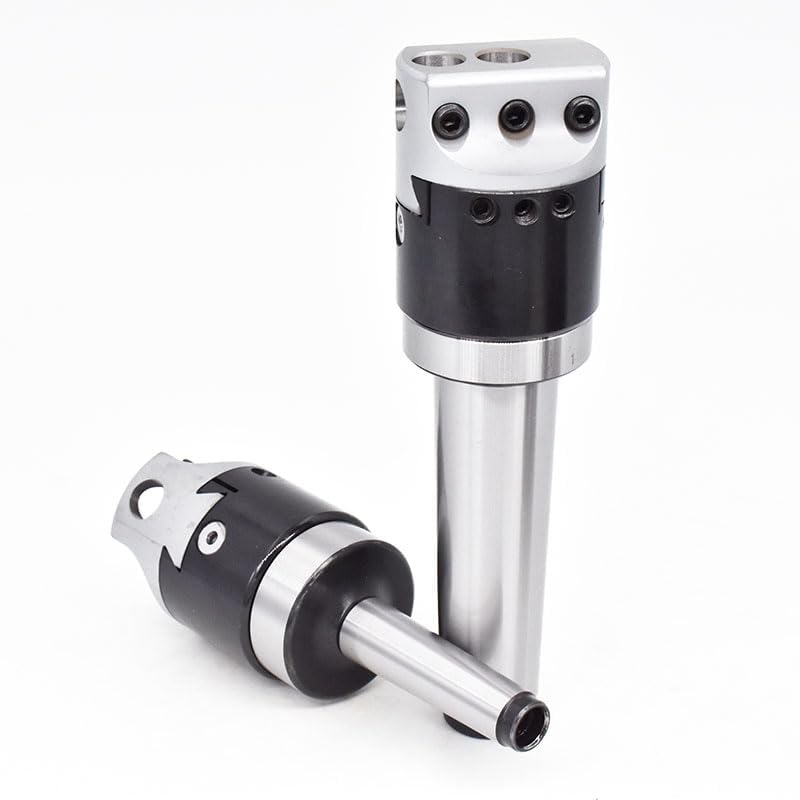 SRCGG 1set F1 Head MT2 MT3 MT4 C20 C25 BT30 BT40 NT30 NT40 R8 M10 M12 M16 + F1 2 Inch 50 Head Tool 12mm Boring Bar Boring Tool(No Boring Rod,MT2(M10)-F1-12)