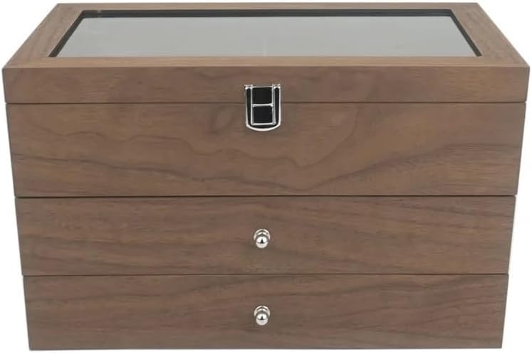 Eyeglasses Stand 18 Grids Sunglasses Organizer Box Wooden 3 Layer Glasses Storage Box Jewelry Sunglasses Eyewear Display Case Box Eyewear Display Rack