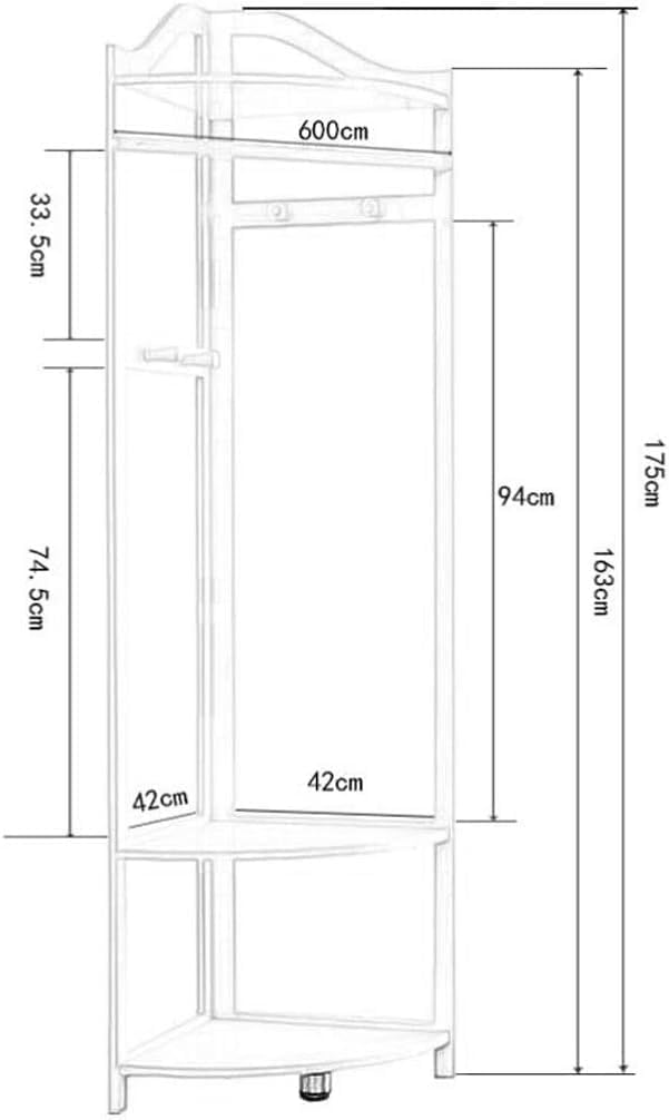 Bamboo Garment Rack Large Clothes Rack Coat Stand Heavy Duty Clothes Hanging Rack with 3 Tier Storage Shelves for Clothes Shoes Hats Bags in Entryway, Bedroom, Living Room, Guest Room,Walnut
