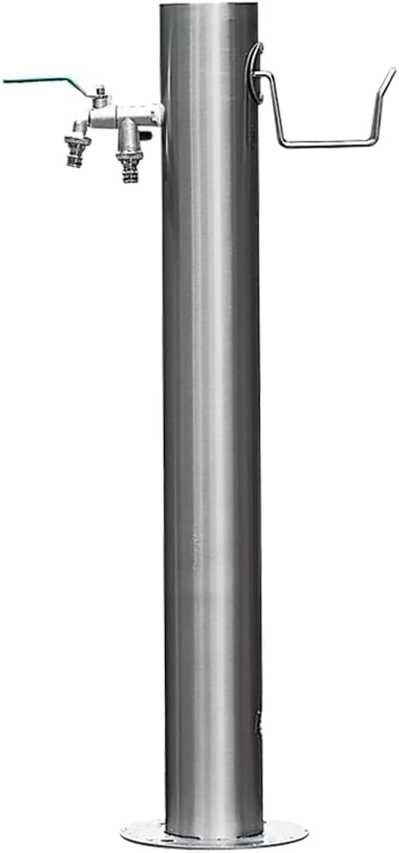 304 Stainless Steel Water Hydrant, Insulated Anti-Freeze Cotton Inner Pipe, Outdoor Water Faucet, Dual Spout Tap, Yard Hydrant with Pressure-Boosting Spray Gun