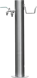 304 Stainless Steel Water Hydrant, Insulated Anti-Freeze Cotton Inner Pipe, Outdoor Water Faucet, Dual Spout Tap, Yard Hydrant with Pressure-Boosting Spray Gun