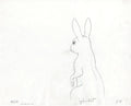 Watership Down 1978 Production Animation Cel Drawing with Linda Jones Enterprise Certificate of Authenticity 022-018