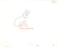 Watership Down 1978 Production Animation Cel Drawing with Linda Jones Enterprise Seal and Certificate of Authenticity 19-017