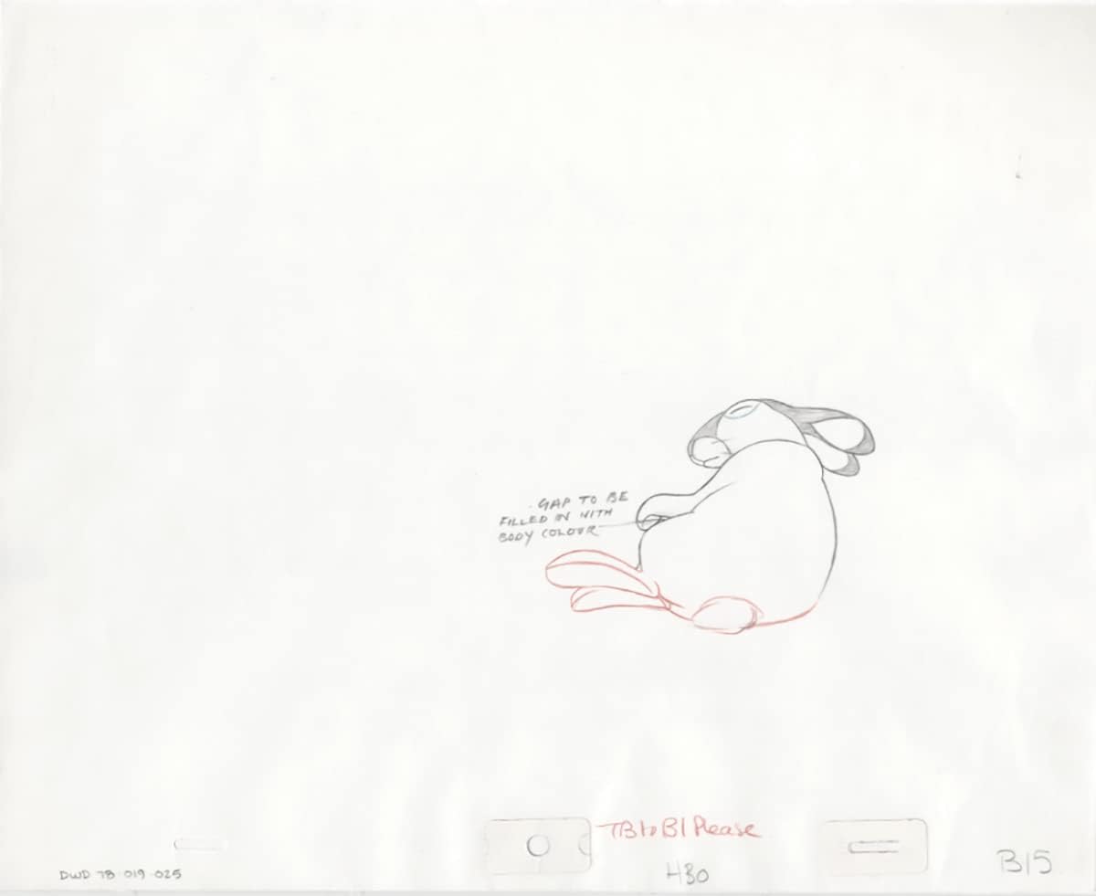 Watership Down 1978 Production Animation Cel Drawing with Linda Jones Enterprise Certificate of Authenticity 019-025