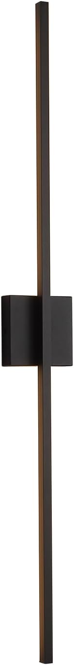 Wall Sconces Set of Two, Black Modern Wall Sconce Light for Bathroom, Living Room, Bedroom, Hardwired 3000K 40''