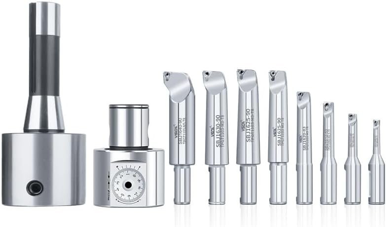 1pc Precision NBJ16 Boring Head System+BT30 M12 Holder +8pcs 16mm Boring Bar Boring Rang 6-51mm Boring Tool Set(BT30-NBJ16-8PCS)