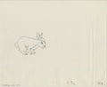 Watership Down 1978 Production Animation Cel Drawing with Linda Jones Enterprise Certificate of Authenticity 021-017