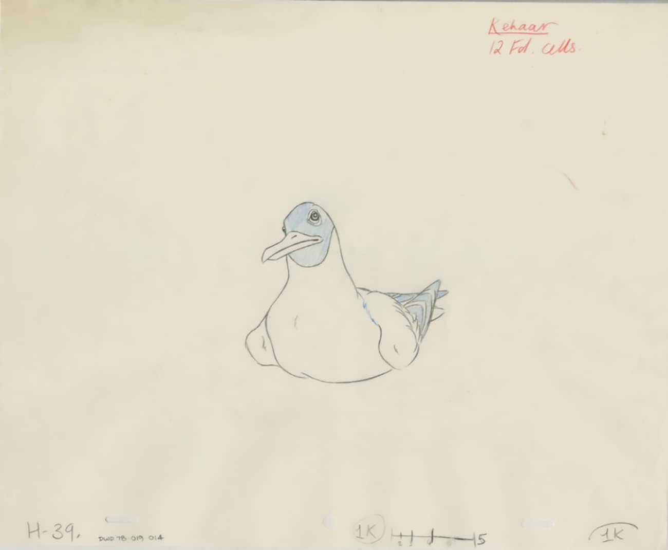 Watership Down 1978 Production Animation Cel Drawing with Linda Jones Enterprise Certificate of Authenticity 019-014