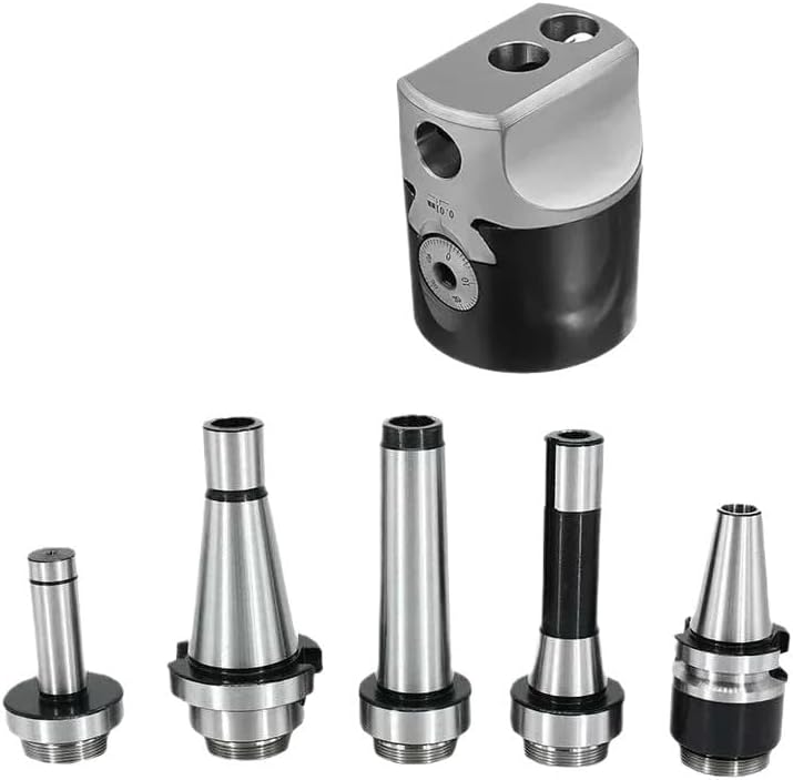 A Set MT2 MT3 MT4 C20 C25 BT30 BT40 NT30 NT40 R8 M10 M12 M16 + F1 2 Inch 50 Boring Head 12mm Boring Bar for Milling Machine Tool(No Boring Rod,MT2(M10)-F1-12)