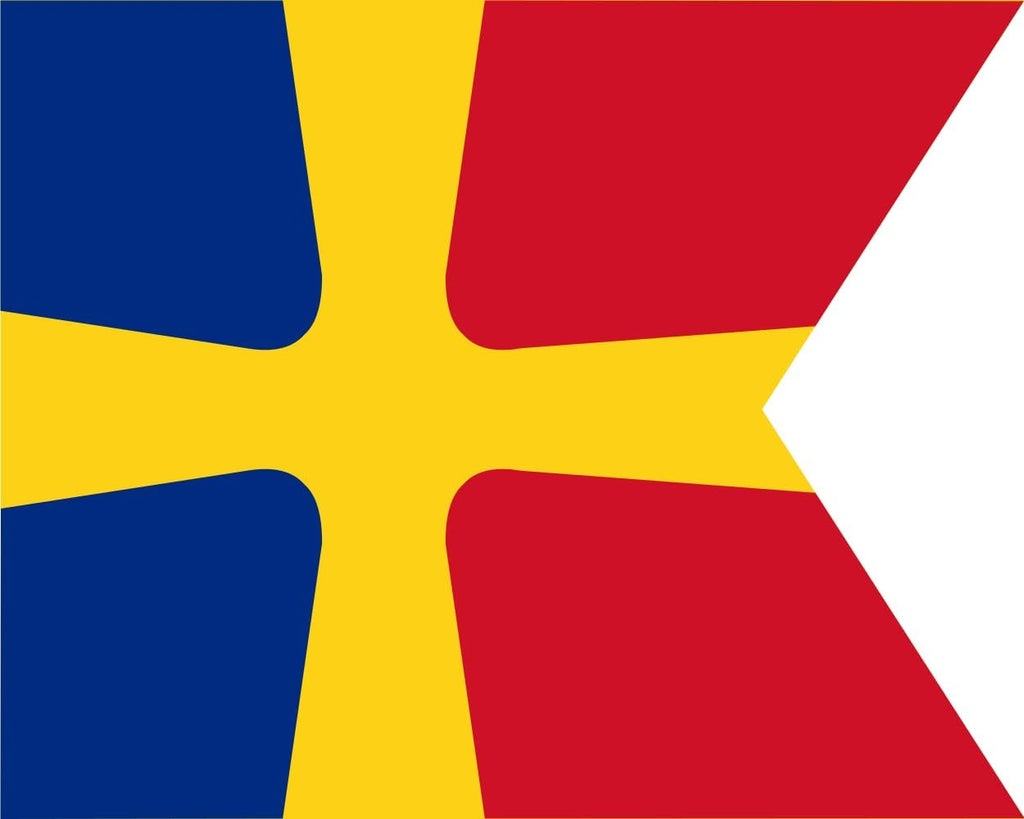 XL Flag Romanian Commodore as Commander of a small unit WWII |