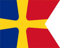 XL Flag Romanian Commodore as Commander of a small unit WWII |