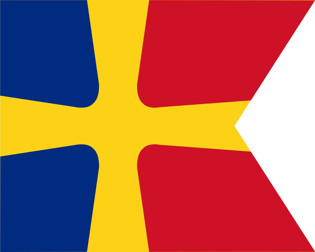 XL Flag Romanian Commodore as Commander of a small unit WWII |