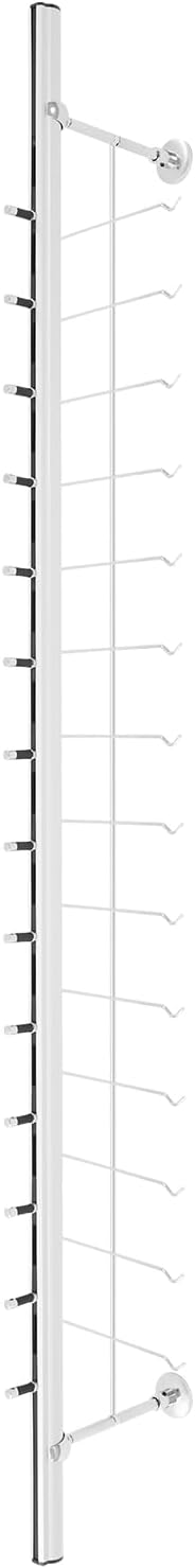 10Pcs of Set Eyeglasses Display Rack Wall Mounted Eyeglass Display Stand Holder Aluminum Alloy Eyeglasses Sunglasses Storage Organizer