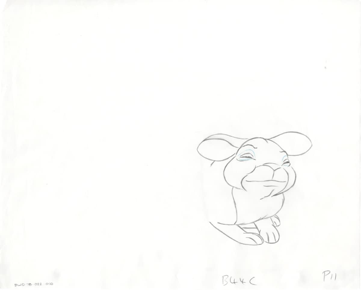 Watership Down 1978 Production Animation Cel Drawing with Linda Jones Enterprise Certificate of Authenticity 022-010