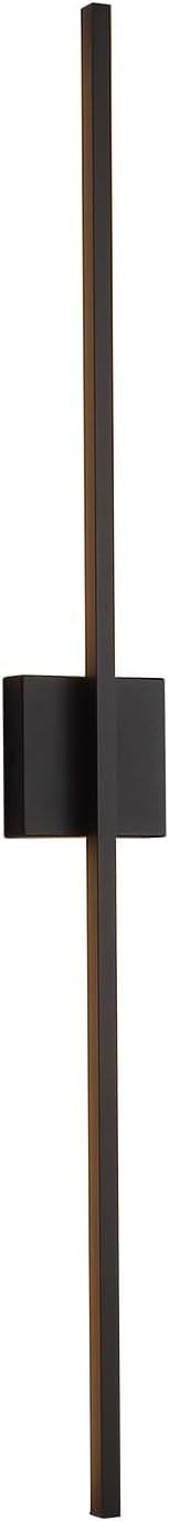 Wall Sconces Set of Two, 40 Inch Dimmable LED Wall Sconce Modern Black Sconces Set of 2 for Bathroom, Living Room, Bedroom, Hardwired 3000K (2 Pack)