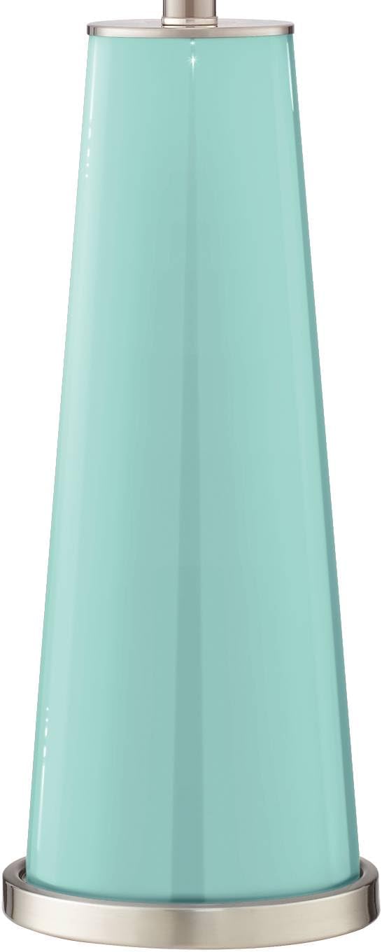 Color + Plus Leo 29 1/2' Cay Blue Glass Table Lamps Set of 2