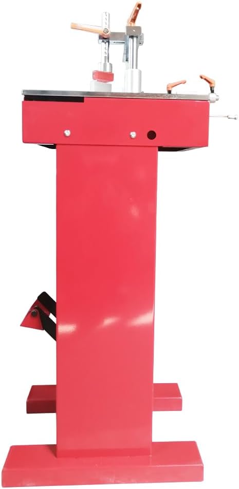 Picture Framing Machine Iron Commercial Foot Pedal Corner Nailer Wood Corner Joining Frame Machine Manual Framing Tool V-Nail 7, 10, 12, 15mm for Picture Frames