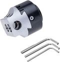 4inch 100mm F1 Type Boring Head 25mm Lathe Boring Bar Milling Holder For MT2 MT3 R8 Shank Milling Machine Tools + Hex Wrenche