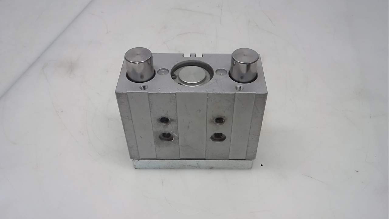FESTO DFM-32-30-P-A-GF (170856), 0.8 M/S Maximum Speed, 2-10 BAR Operating Pressure, 30 MM Stroke, 32 MM BORE, Double Acting, Dual Rod, Elastic Cushioning Rings/Pads AT Both Ends, Guided Actuator, M5