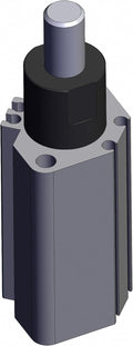 Stopper Air Cylinder: 20 mm Bore Dia, 20 mm Stroke Both Ends Tapped Mounting, Round Bar, RSDQA20TN-20DZ, 826HW5