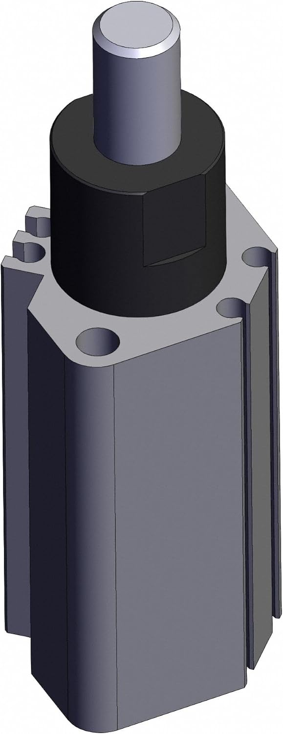 Stopper Air Cylinder: 20 mm Bore Dia, 20 mm Stroke Both Ends Tapped Mounting, Round Bar, RSDQA20TN-20DZ, 826HW5