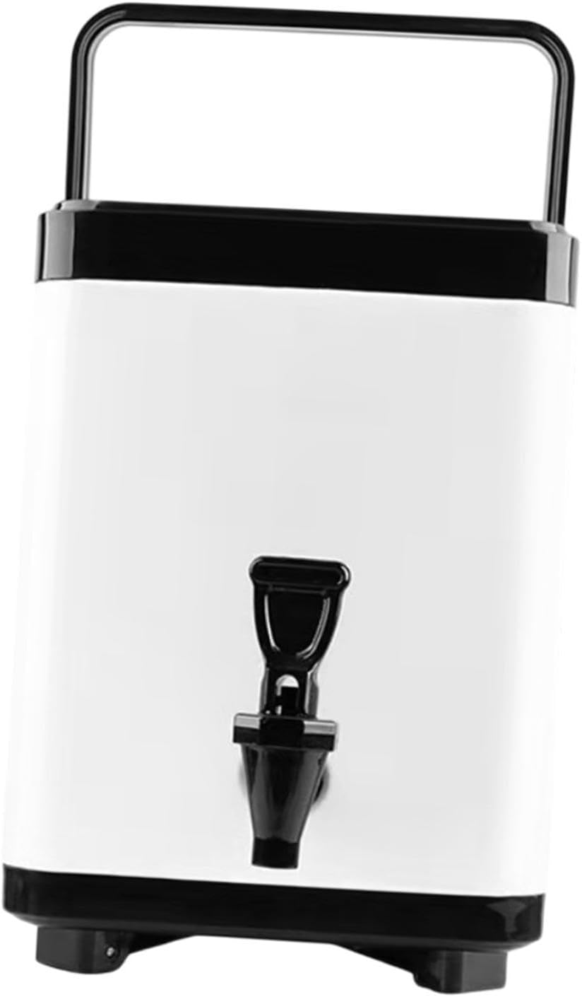 Milk Pail Hot and Cold Beverage Dispenser Portable Keep Drinks Hot or Cold Juice Bucket Coffee Bean Juice for Drinks Soup BBQ, 8L