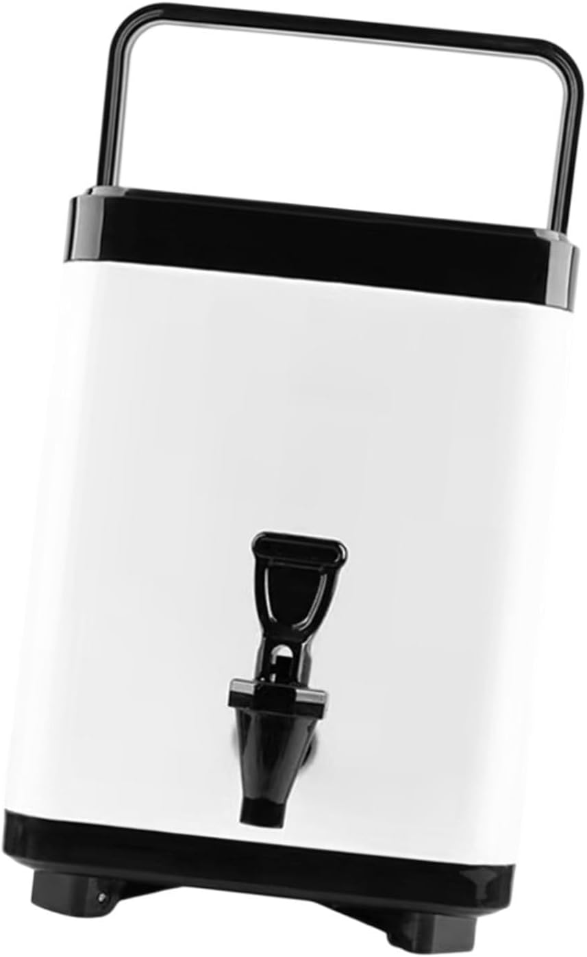 Milk Pail Hot and Cold Beverage Dispenser Portable Keep Drinks Hot or Cold Juice Bucket Coffee Bean Juice for Drinks Soup BBQ, 8L