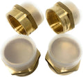 G Thread (British BSPP) Male to NPT Female Adapter - Lead-Free ((1 1/2' x 1 1/2' (4 Pieces)))