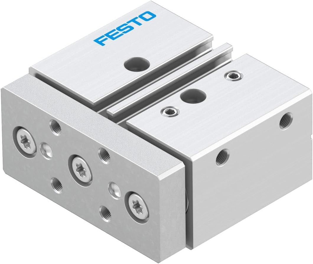 FESTO DFM-16-10-P-A-KF (170907), 10 MM STROKE, 16 MM BORE, 2-10 BAR OPERATING PRESSURE, DOUBLE-ACTING, ELASTIC CUSHIONING RINGS/PADS AT BOTH ENDS, GUIDED ACTUATOR, M5 PNEUMATIC CONNECTION, RECIRCULATI