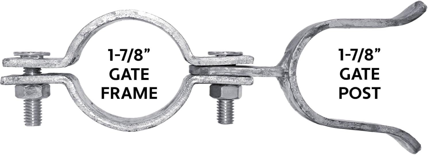1-7/8' x 4' Galvanized Chain Link Fork Latch for Gates with Padlock Hole - Case of 25