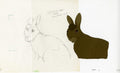 2 Lot from Watership Down Bigwig 1978 Animation Cel and Layout Drawing